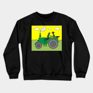 Tractor Trecker Farmer Vice Crewneck Sweatshirt